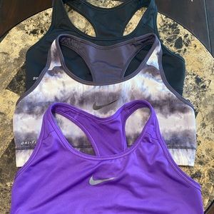 3 Nike sports Bras
